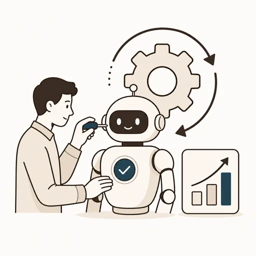 AI社員の保守運用・改善のイメージ